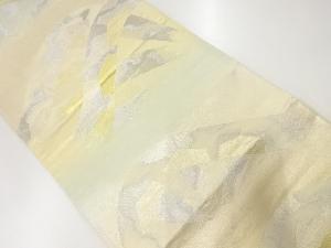 アンティーク　波車模様織出し袋帯（材料）